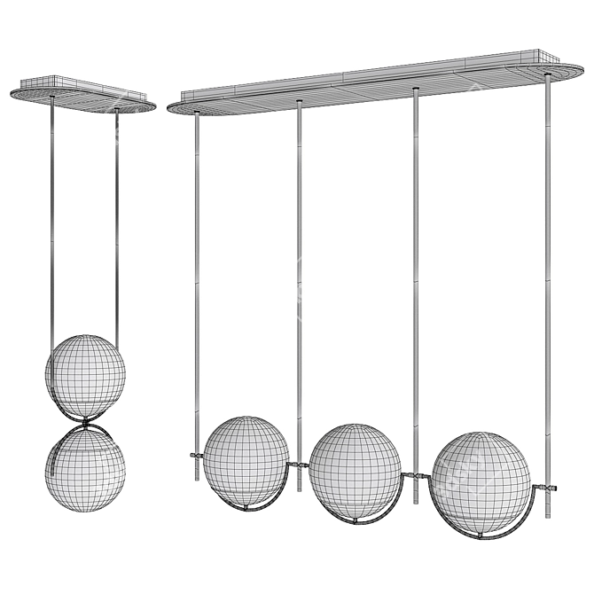 Modern Rondure Pendant Lights 3D model image 4