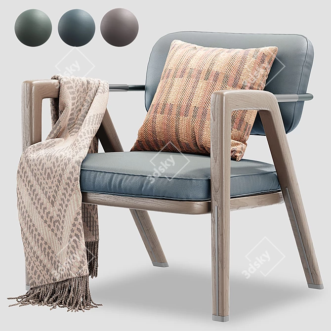Elegant Giorgetti ELSA Lounge Chair 3D model image 1