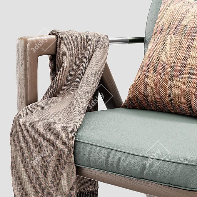 Elegant Giorgetti ELSA Lounge Chair 3D model image 2