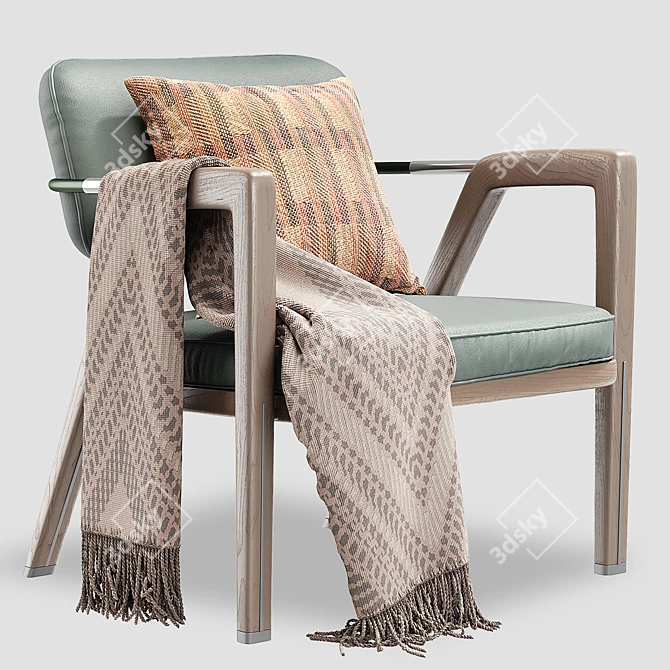Elegant Giorgetti ELSA Lounge Chair 3D model image 3