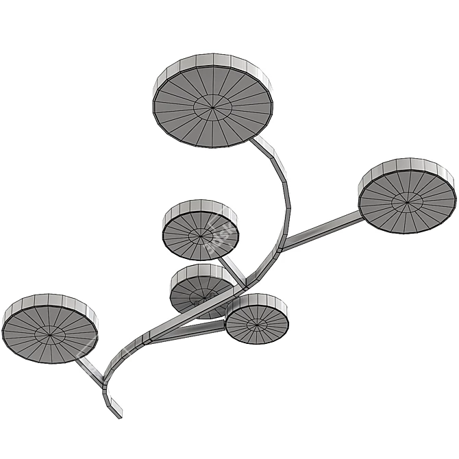 Elegant Tripoli Lamps 3D model image 2