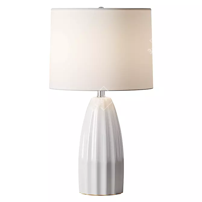 Elegant Ella Ceramic Table Lamp 3D model image 1