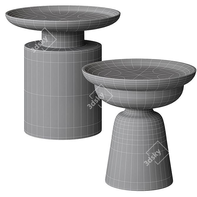Title: DANA DUA Black Coffee Table 3D model image 2