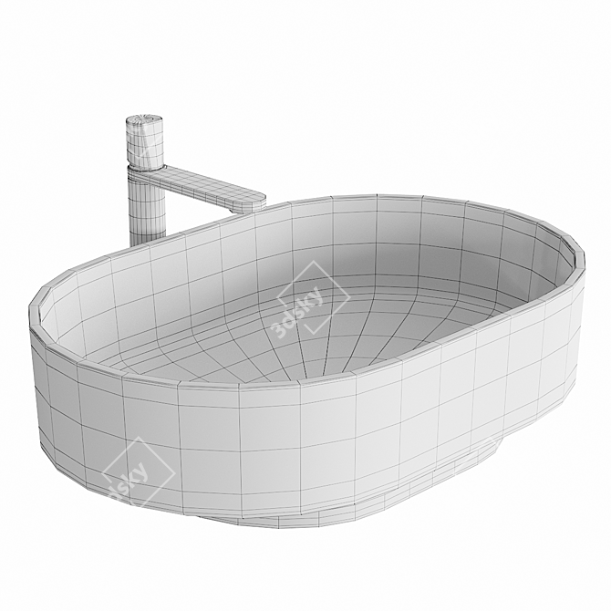 Antonio Lupi Borghi Washbasin Set 3D model image 5
