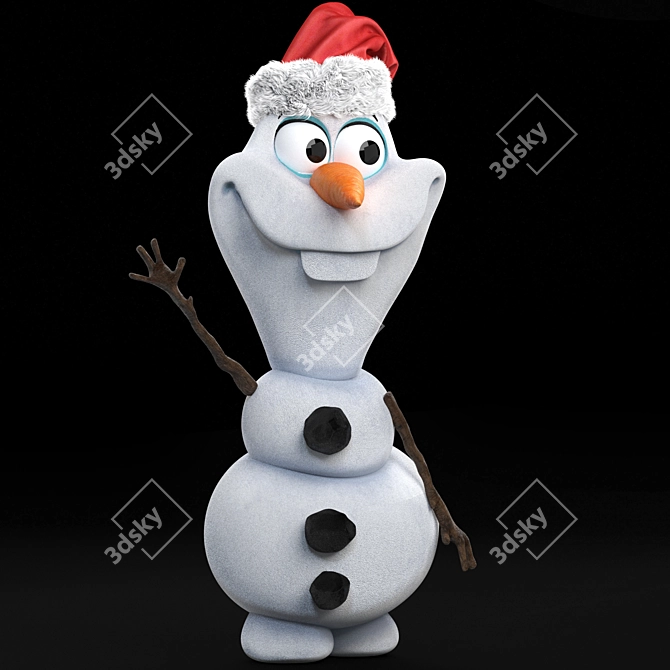 Title: Frozen Olaf 3D Model 3D model image 3