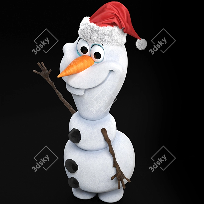 Title: Frozen Olaf 3D Model 3D model image 4