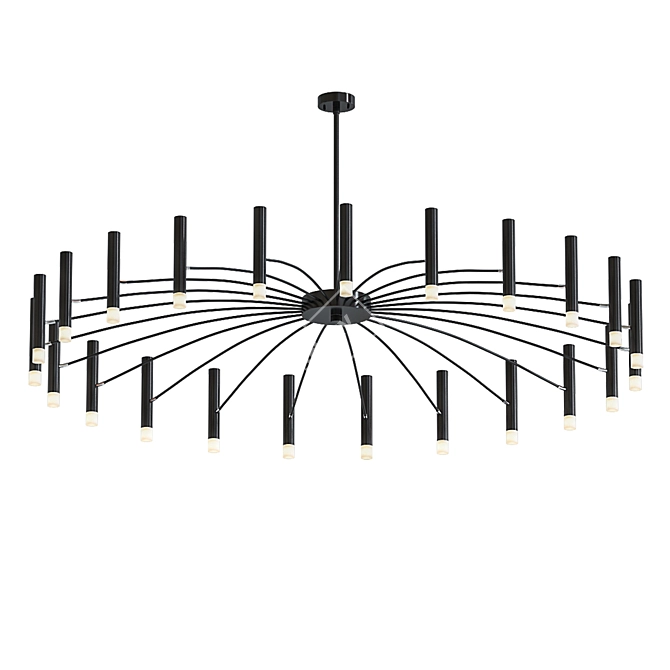 Modern LED Chandelier Luminaire 3D model image 1