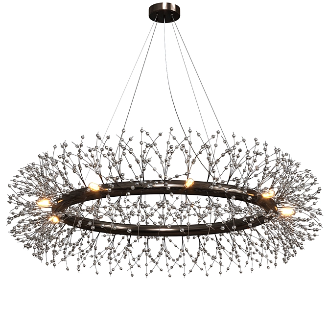 Stunning Fleur Chandelier - Elegant and Exquisite 3D model image 2