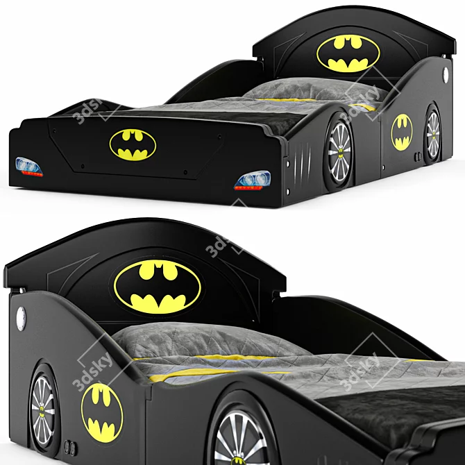 Batman Batmobile Toddler Bed 3D model image 2