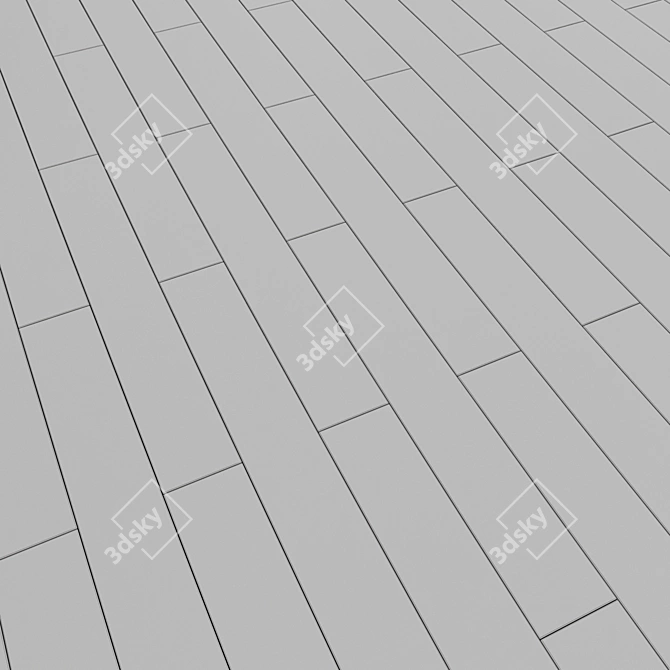 Linear No. 16 Parquet: Sleek and Modern 3D model image 2