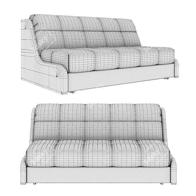 Askona Persey Nova Straight Sofa 3D model image 4