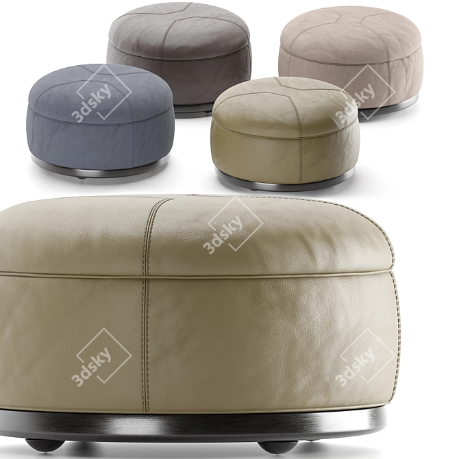 Luxury Minotti Tuffet Pouf 3D model image 6