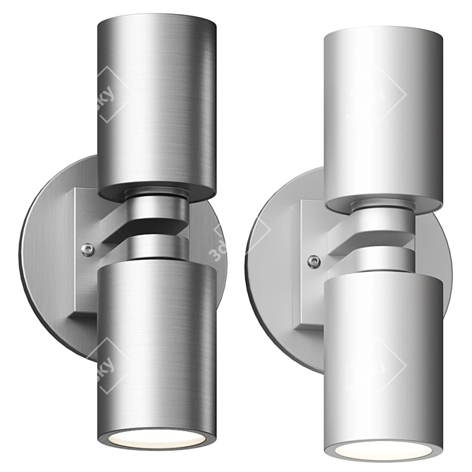 LumenArt AWL03: Sleek and Minimalist Wall Sconce 3D model image 5