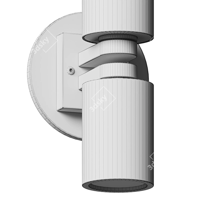 LumenArt AWL03: Sleek and Minimalist Wall Sconce 3D model image 6