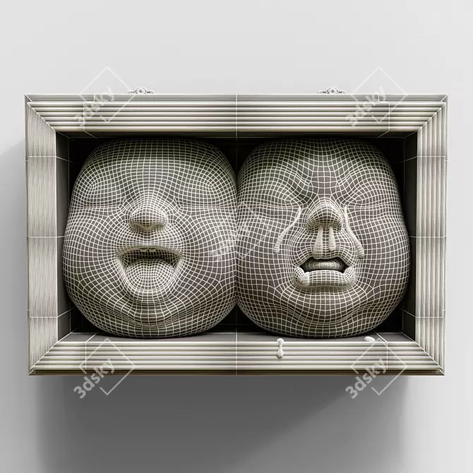 Dual Delight: Johnson Tsang-inspired Digital Sculpture 3D model image 2