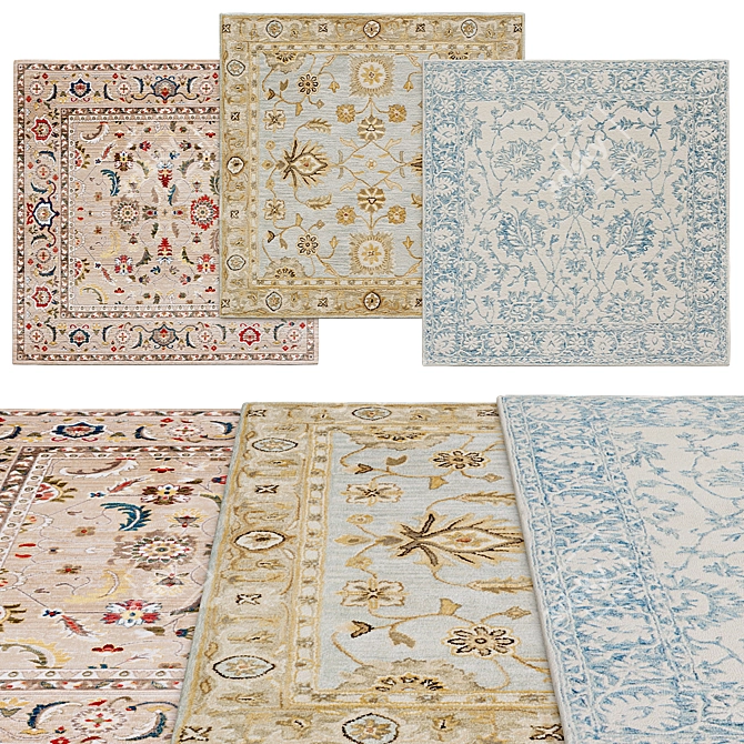 Square Rugs Collection | Multiple Sizes 3D model image 1