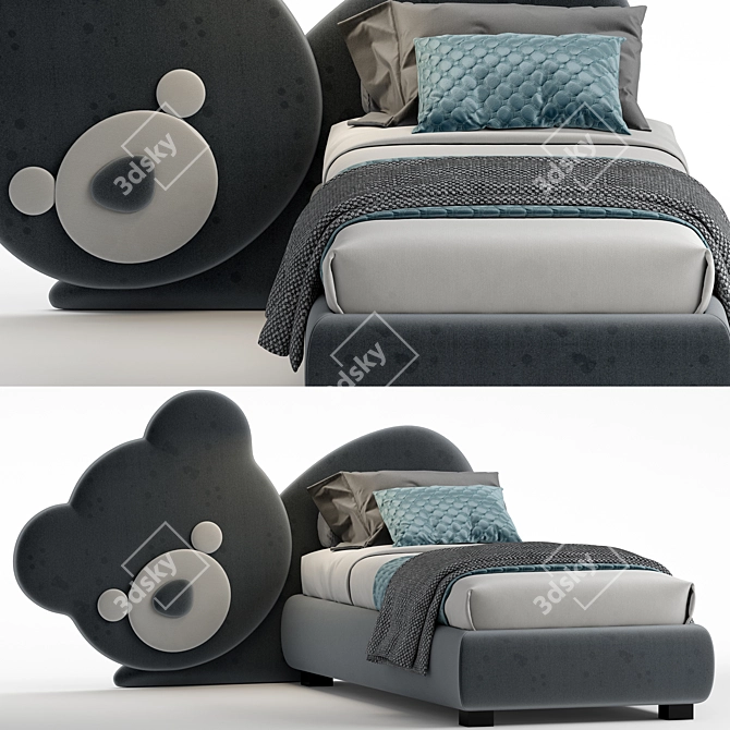 Cozy Comfort: Bside_Ted Bed 3D model image 1