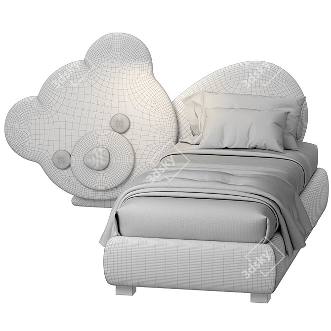 Cozy Comfort: Bside_Ted Bed 3D model image 8
