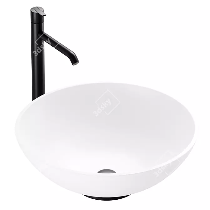 Elegant Sink Set: ROMA & MILANO 3D model image 5