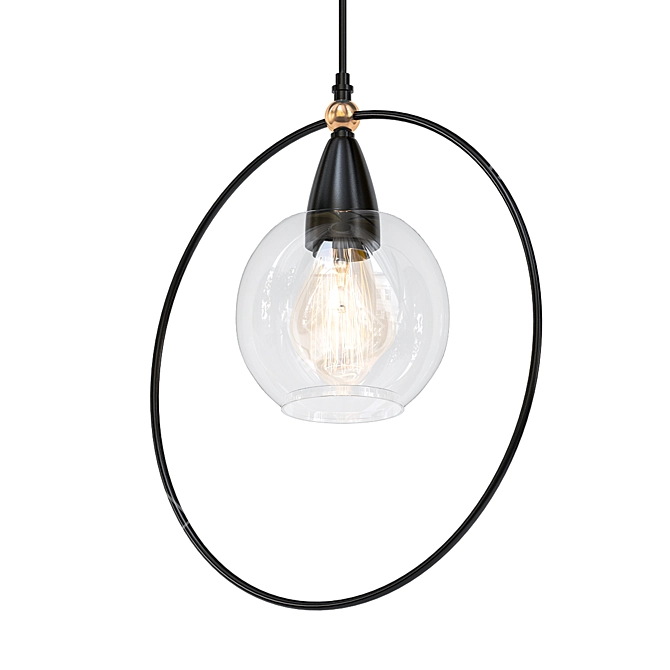 Elegant Blakely Pendant Light 3D model image 1