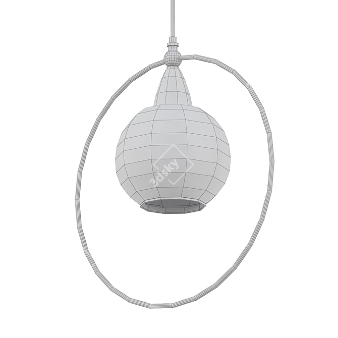 Elegant Blakely Pendant Light 3D model image 2