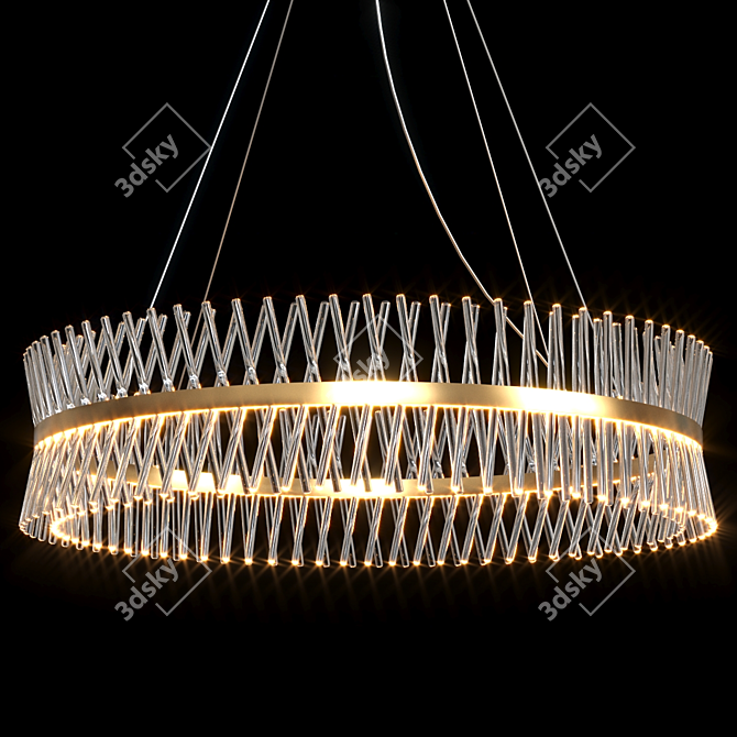 Margaux Crystal Chandelier - 5 Sizes 3D model image 1