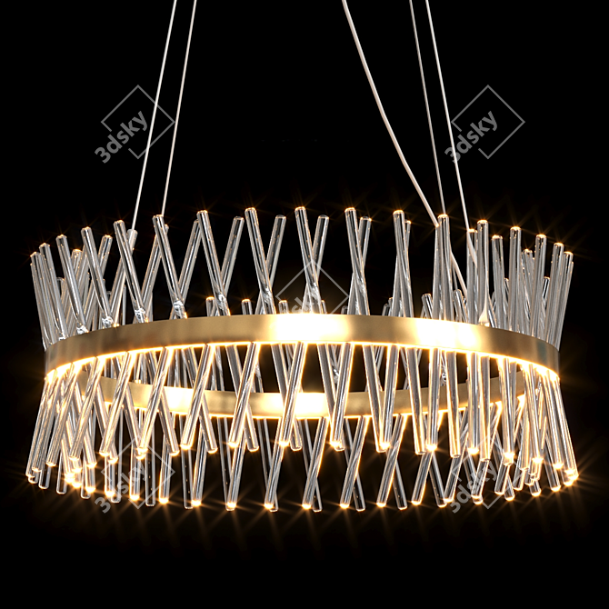 Margaux Crystal Chandelier - 5 Sizes 3D model image 3