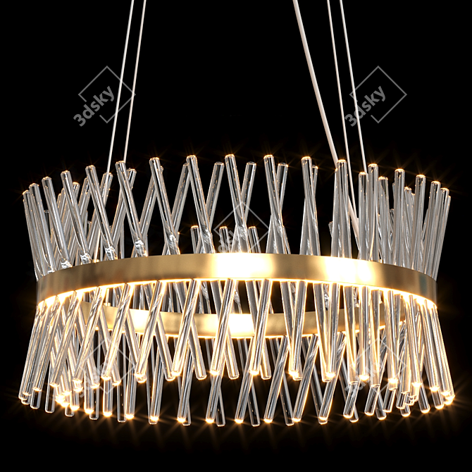 Margaux Crystal Chandelier - 5 Sizes 3D model image 4