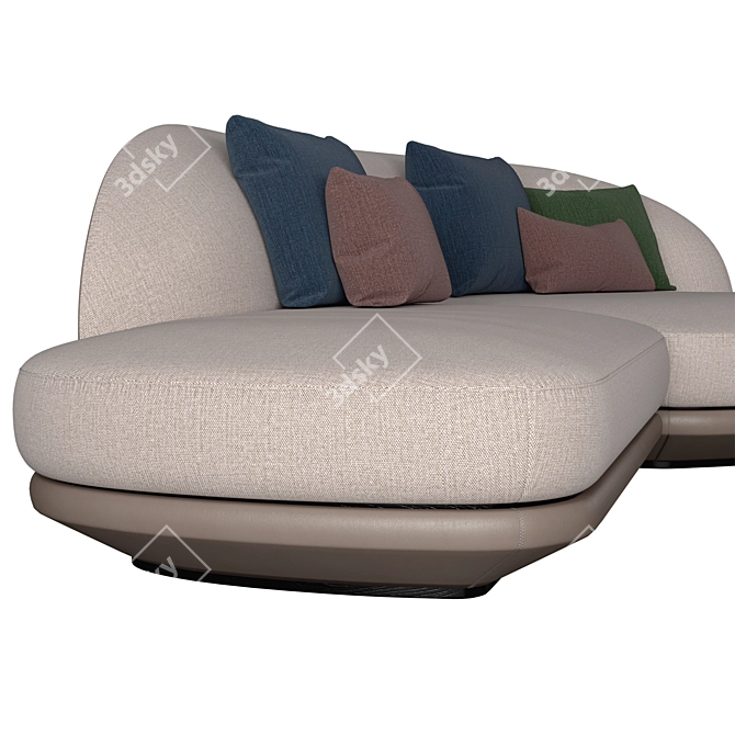 Dynamic and Customizable Giorgetti Vesper Sofa 3D model image 6