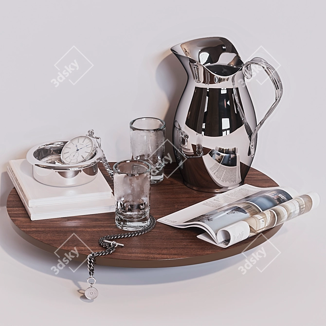 Elegant Tabletop Decor Set 3D model image 1