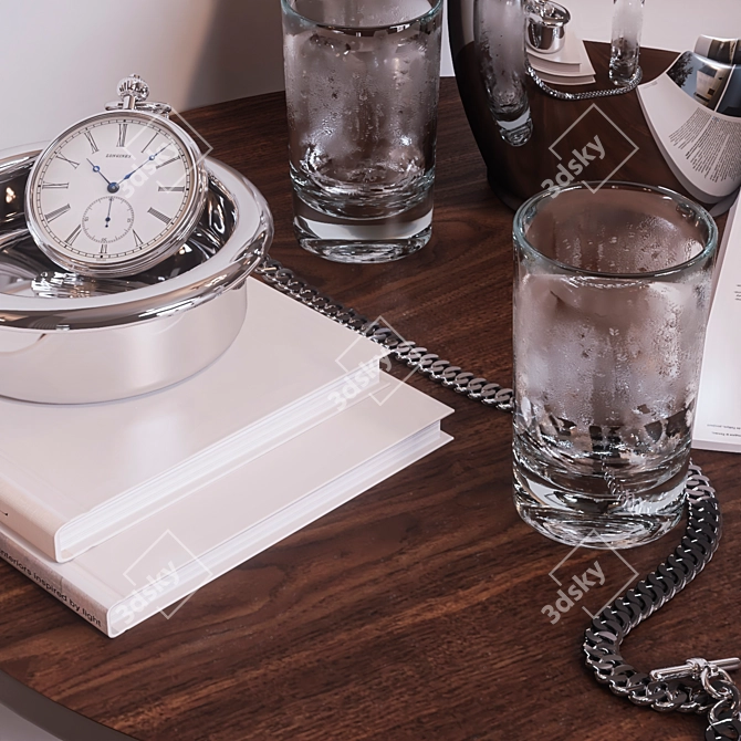 Elegant Tabletop Decor Set 3D model image 4