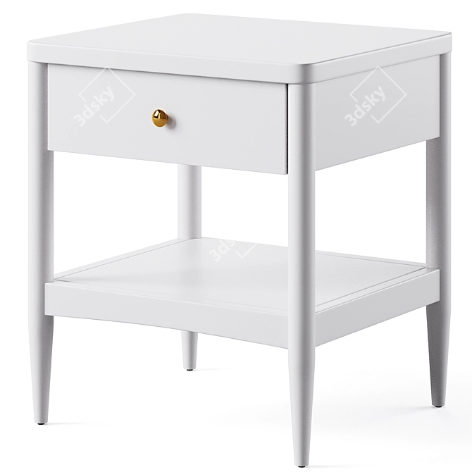 Kids Hampshire Nightstand: Stylish and Functional 3D model image 3