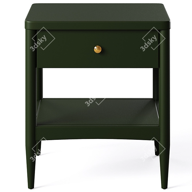 Kids Hampshire Nightstand: Stylish and Functional 3D model image 4