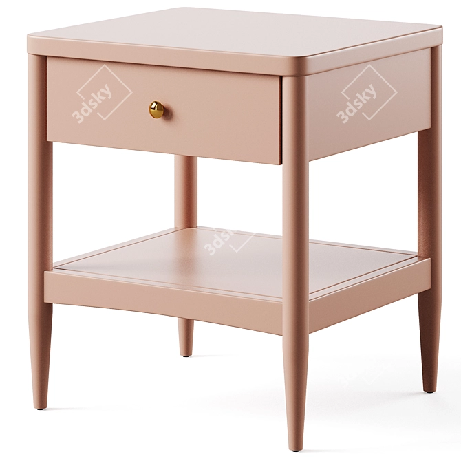 Kids Hampshire Nightstand: Stylish and Functional 3D model image 7
