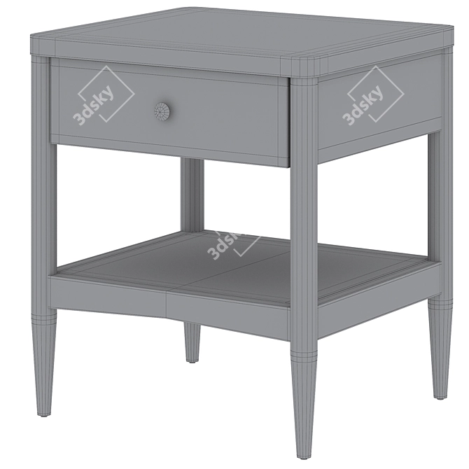 Kids Hampshire Nightstand: Stylish and Functional 3D model image 9