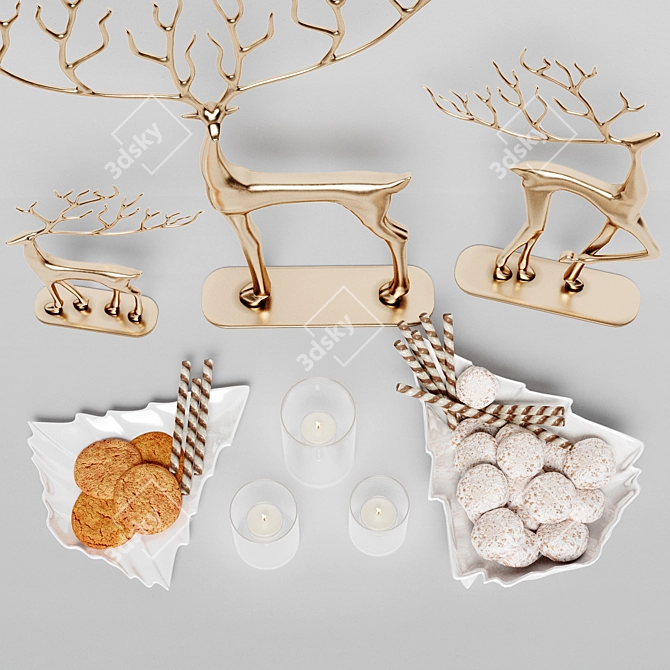 Deer Delight Set 3D model image 4