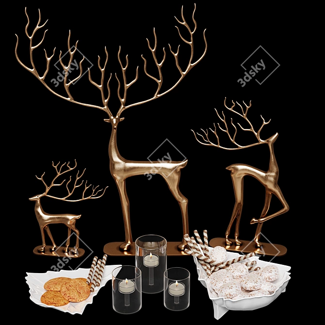 Deer Delight Set 3D model image 6