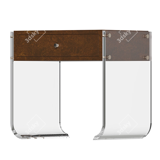 Ching Hua Garze Nightstand - Elegant and Functional 3D model image 2