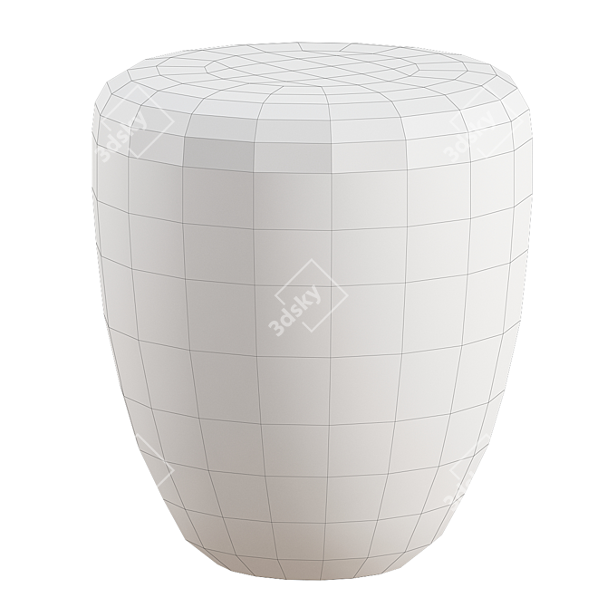 Modern Dot Table Stool 3D model image 6