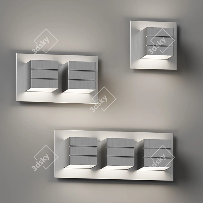 Title: Sleek & Energy-Efficient AWL13 Luminaire 3D model image 2
