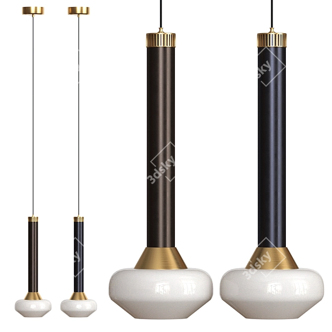 Stylish Stilnovo Pendant: Sleek & Modern 3D model image 1