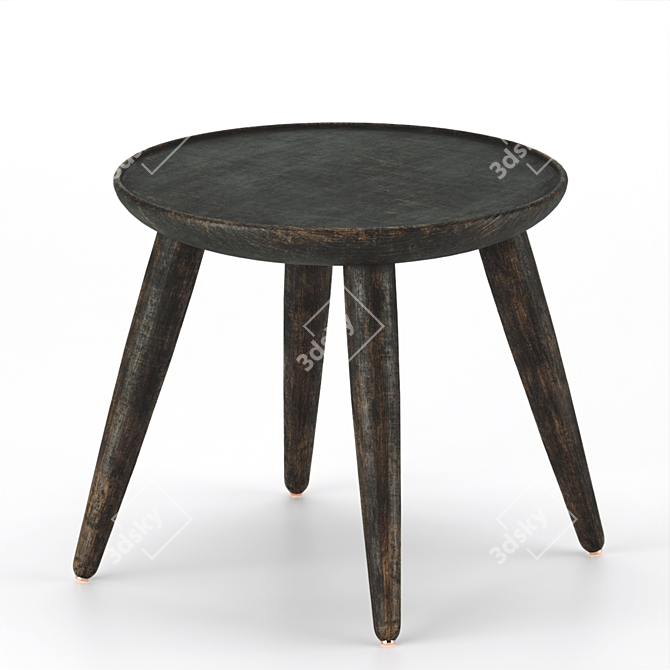 Elegant Wabi-Sabi Coffee Table 3D model image 1