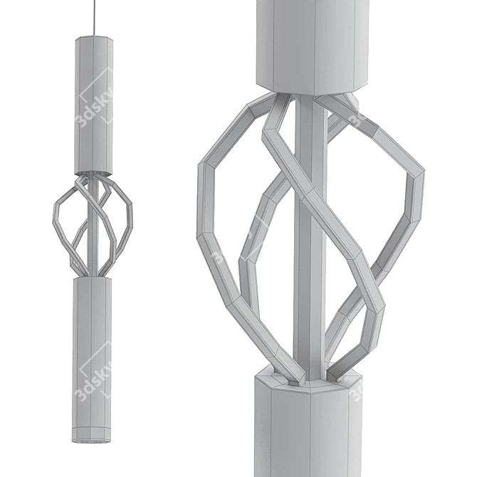 Eurosvet Lance LED Pendant 3D model image 2