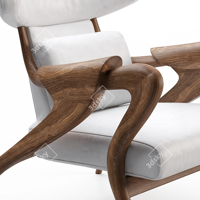 Elegant Isadora Armchair by Agrippa 3D model image 3