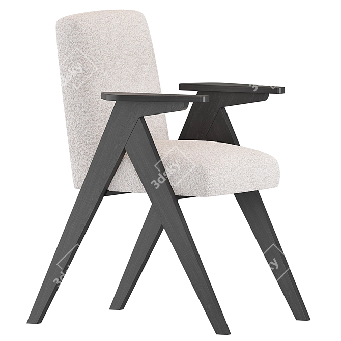 Elegant Eichholtz Dining Chair 3D model image 2