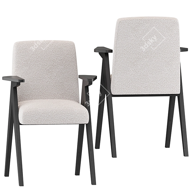 Elegant Eichholtz Dining Chair 3D model image 3