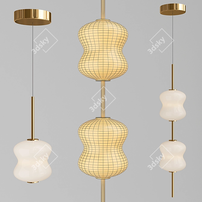 ALDA Modern Design Lamps 3D model image 2