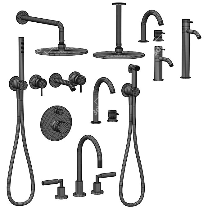 Zazzeri: Stylish and Elegant Bathroom Faucet 3D model image 6