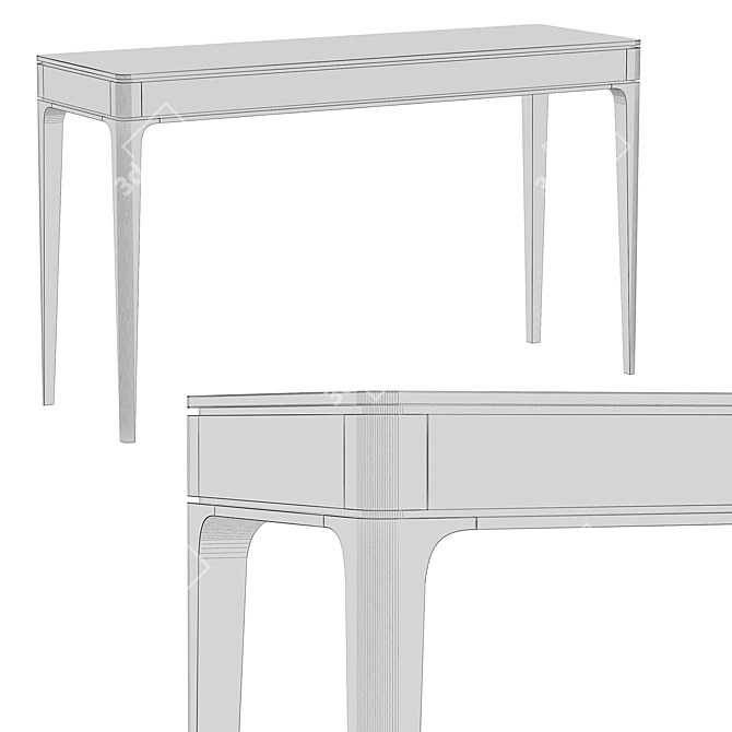 Elegant LUNGARNO Console by TOSCONOVA 3D model image 2