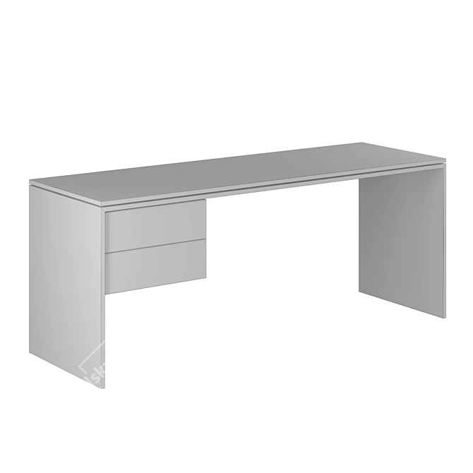 Elegant and Minimalistic Writing Desk 3D model image 3